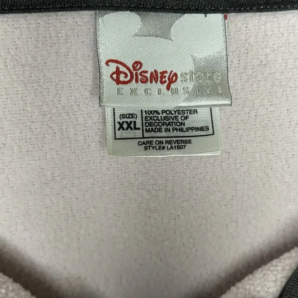 Disney Store Fleece Sweatshirt Jacket Womens XXL Gray Winnie The Pooh Eeyore‎